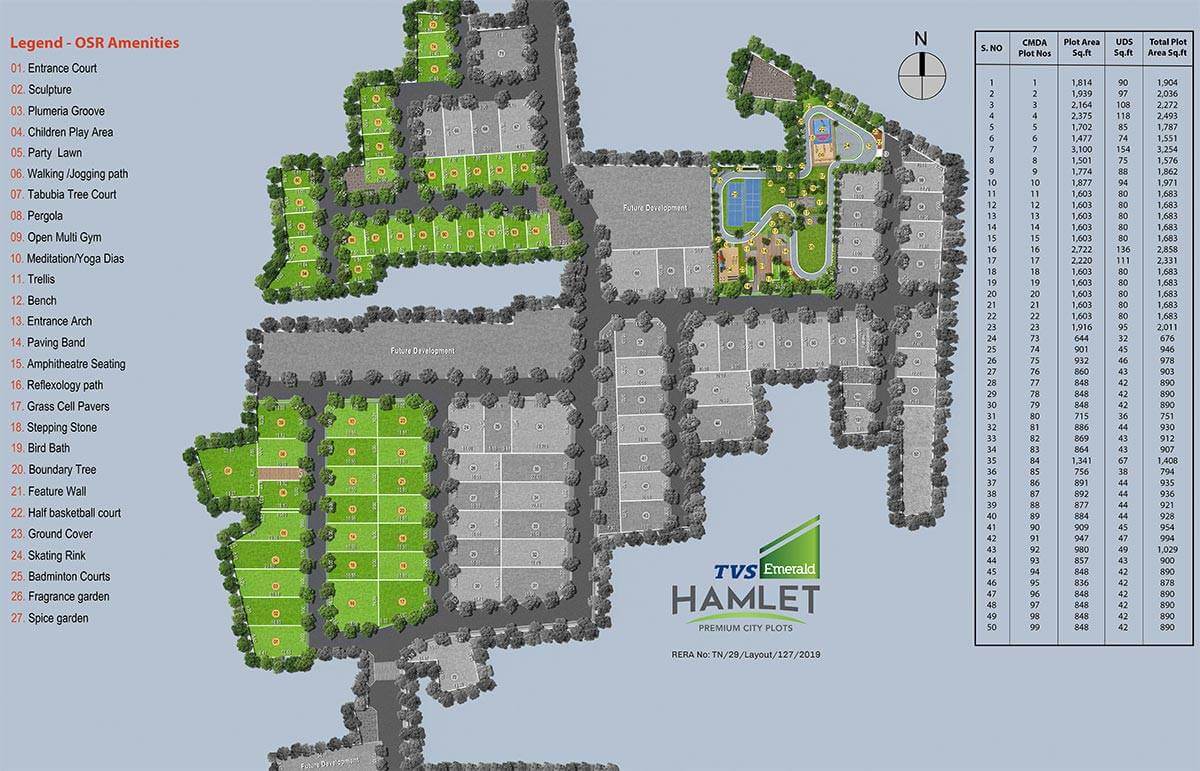 Layout Plan - TVS Emerald Hamlet Plots Layout Plan - TVS Emerald Hamlet Plots