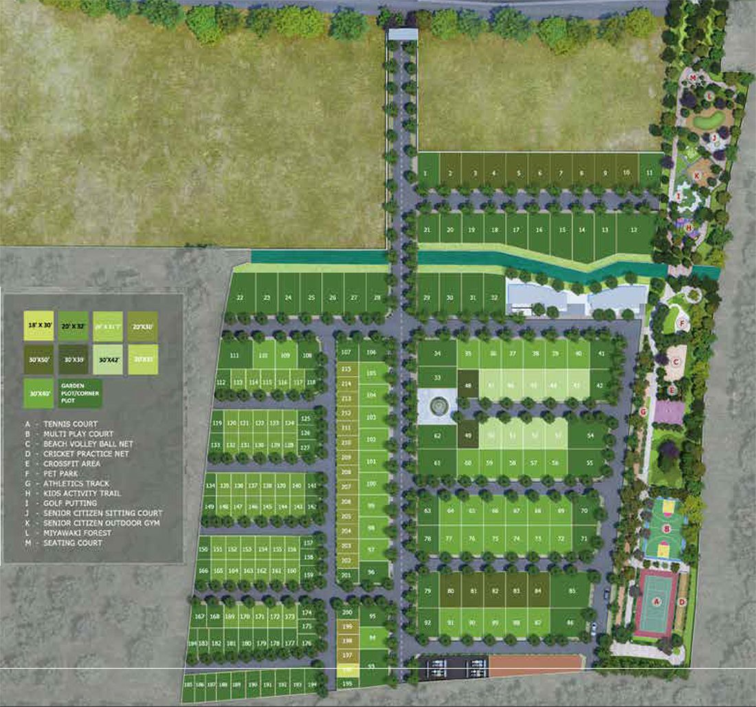 Layout Plan - Purva South Bay Plots Kelambakkam Layout Plan - Purva South Bay Plots Kelambakkam