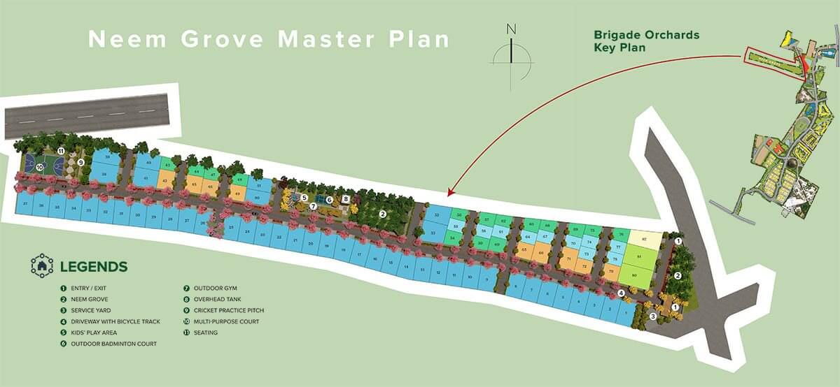 Master Plan - Brigade Neem Grove At Brigade Orchards Master Plan - Brigade Neem Grove At Brigade Orchards